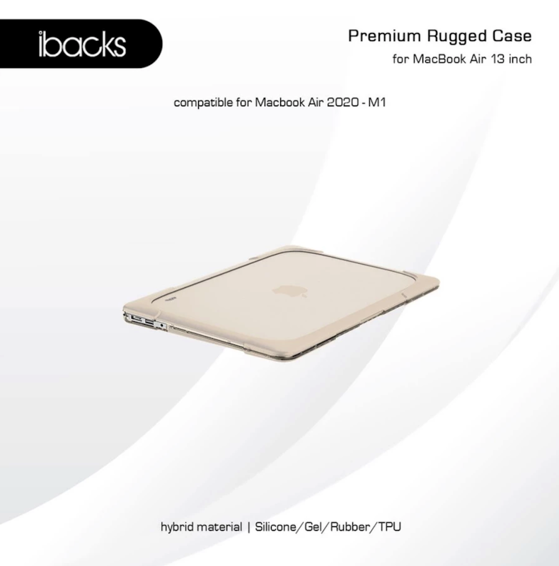 Ibacks Rugged Case Macbook Air 2020/M1 Grey 5