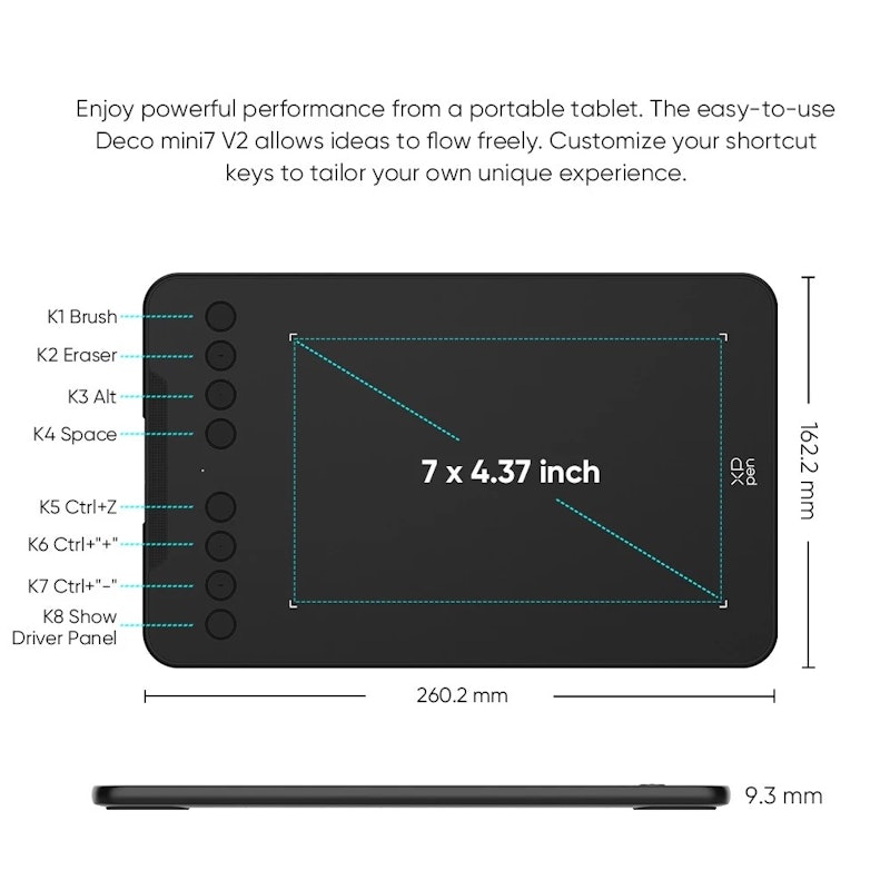 XPPen Deco Mini 7 V2 5