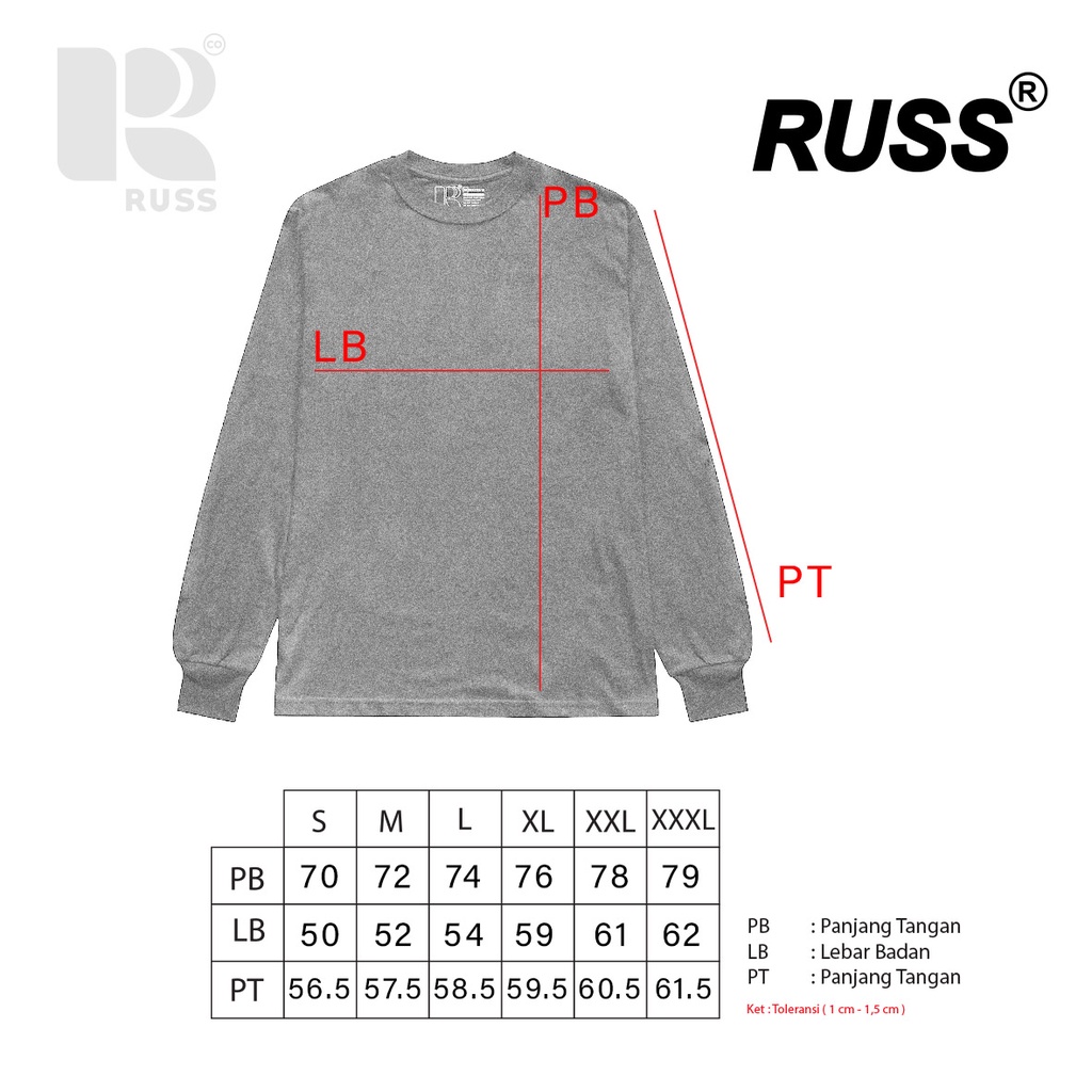 Tshirt Kaos Pria Long Sleeve Scrum Navy 4