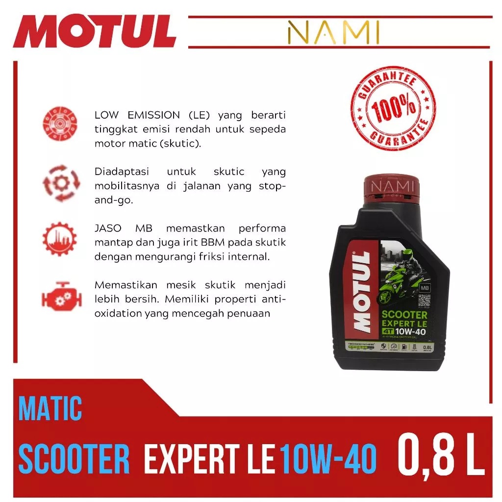 Motul Indonesia Energy Motul Scooter Expert LE 10W-40