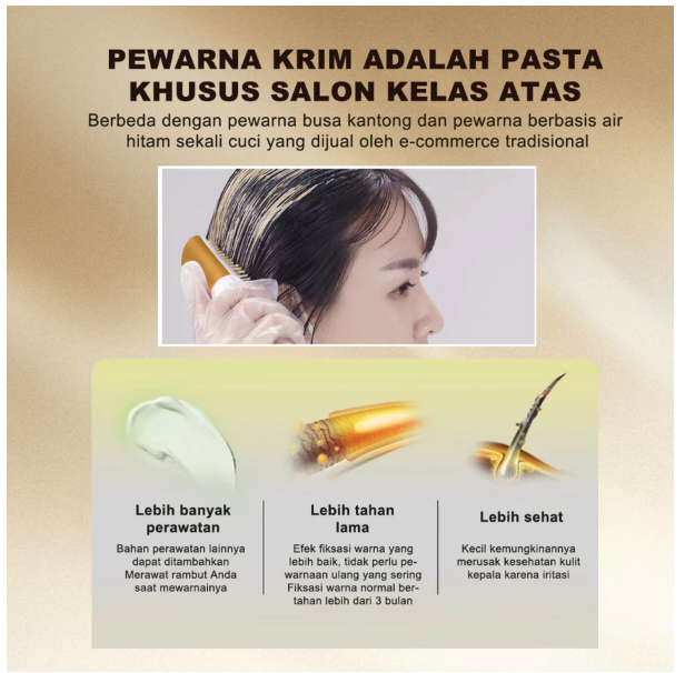 CrownCare Professional Hair Care CrownCare Comb-On Hair Color Cream Chesnut Brown