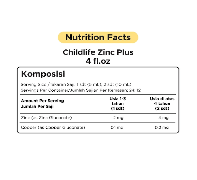 ChildLife® Zinc Plus Copper 5