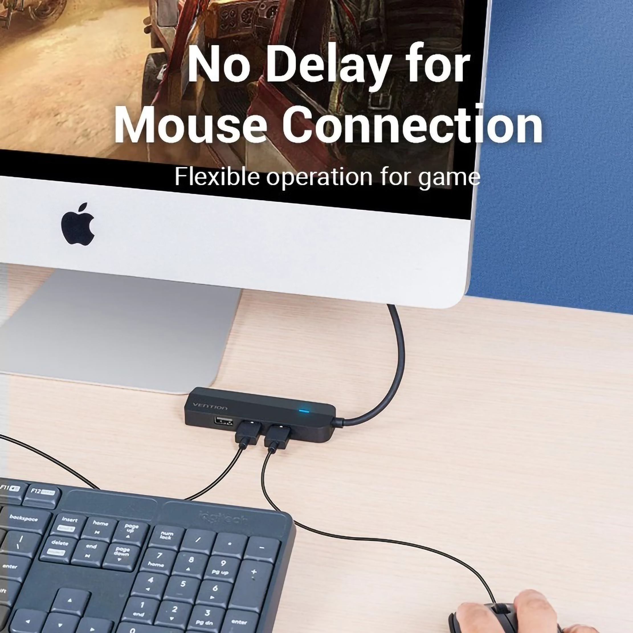 Vention International VENTION Type C USB Hub with LAN and Micro USB Power Supply TGP