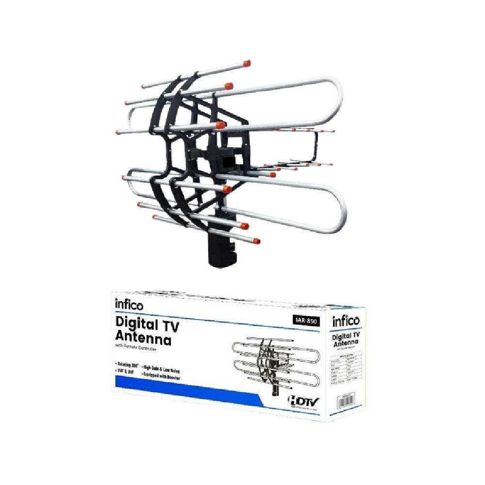 Infico Antena TV Digital Outdoor Remote ｜ IAR-850