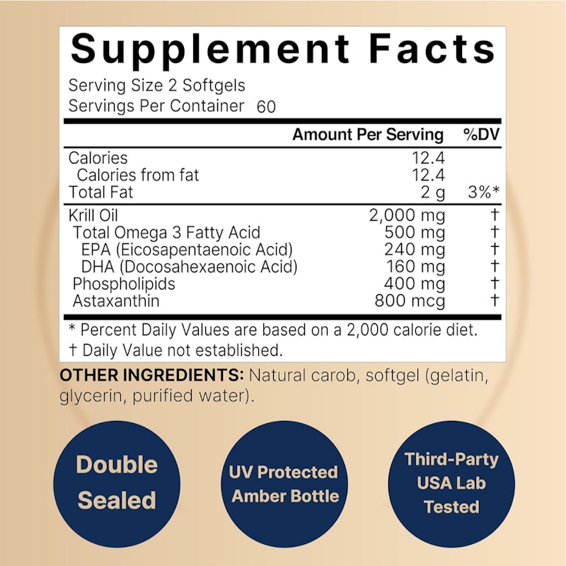 Naturebell Antarctic Krill Oil 2000mg 5