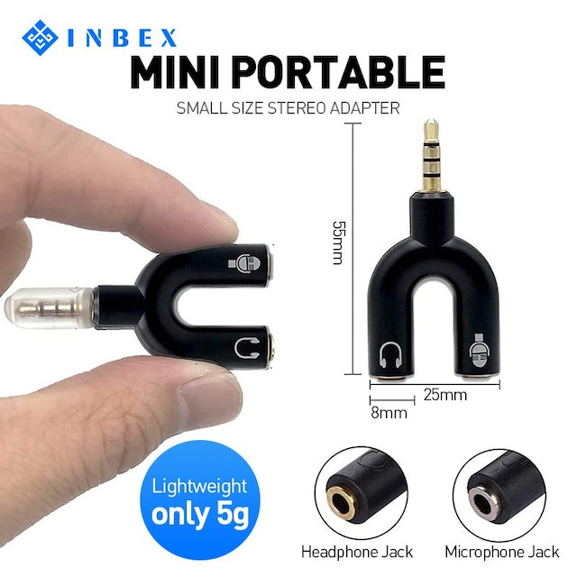 U Shape Audio Splitter 2