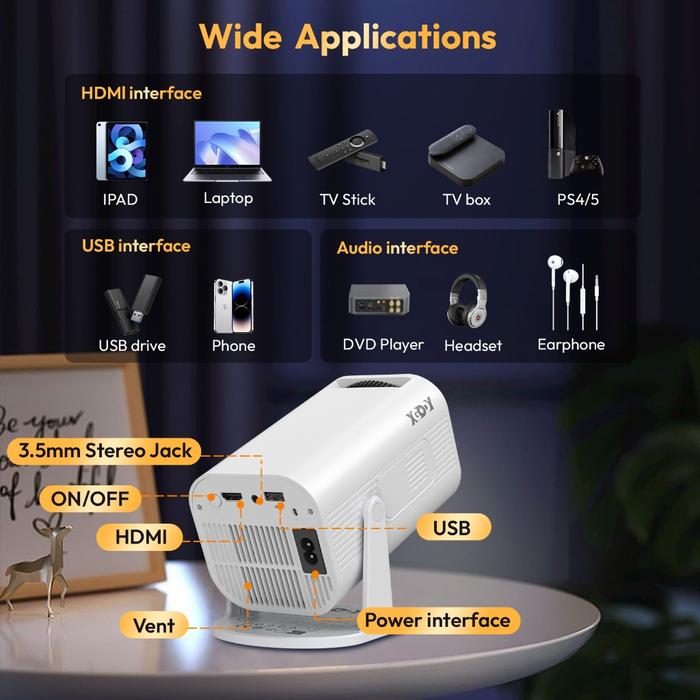 XGODY Gimbal 3 Pro Smart Projector 5