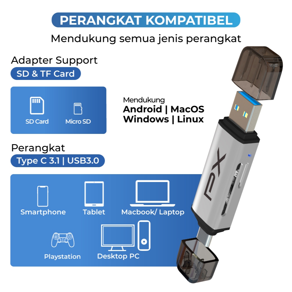  PX Card Reader USB 3.0 Type C  UCR30
