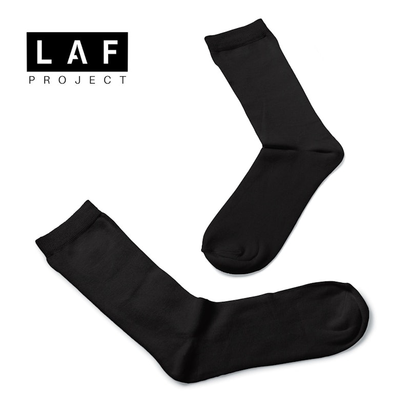 LAF Project Kaos Kaki Hitam Polos Kerja 3