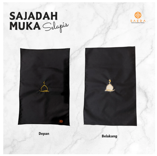  SAEDA Sajadah Muka Selapis 