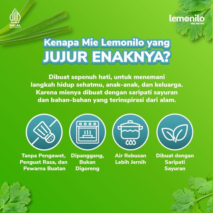 Lemonilo Indonesia Sehat Lemonilo Mie Instan Kuah Ayam Bawang