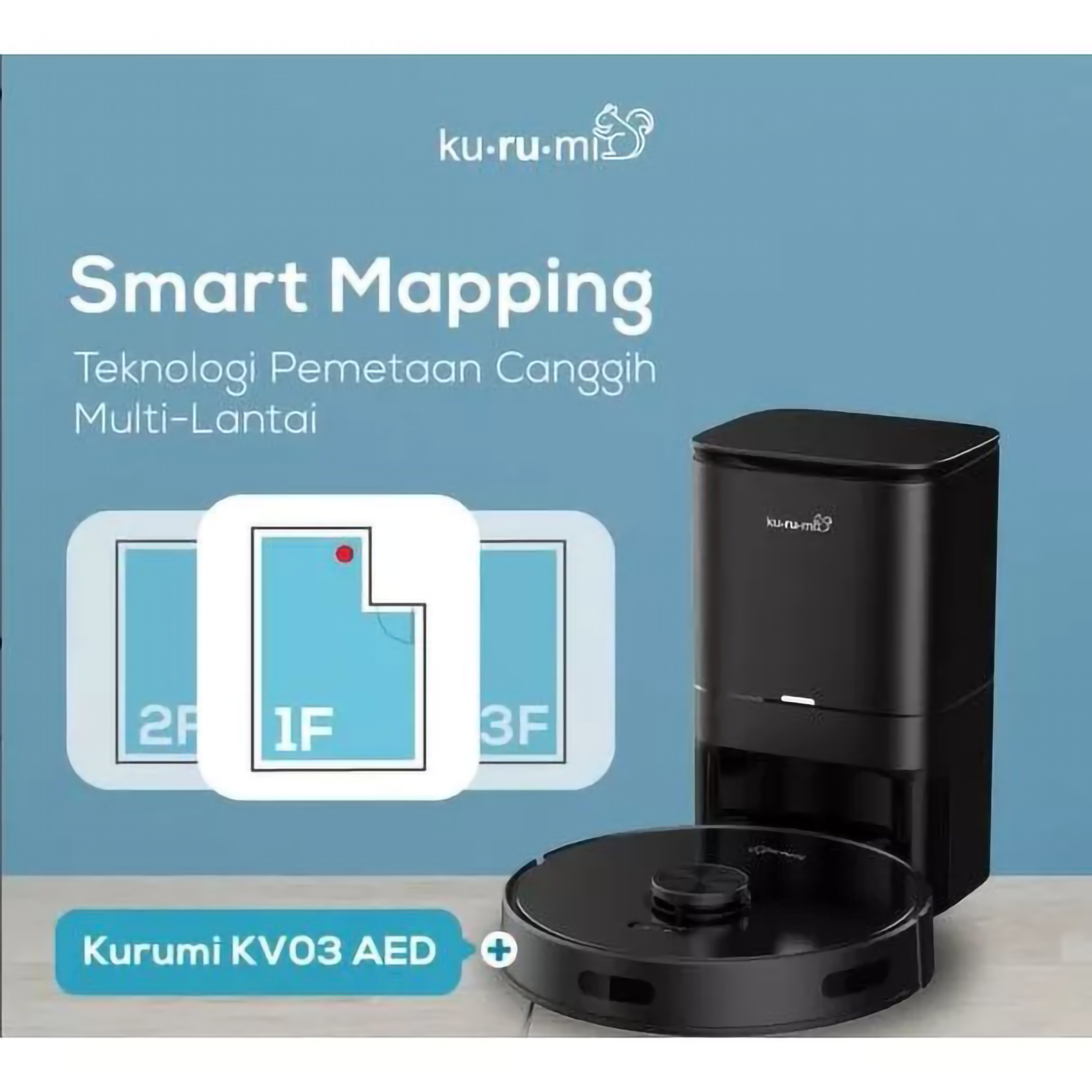 Kurumi KV 03 Laser+ Robot Vacuum Cleaner