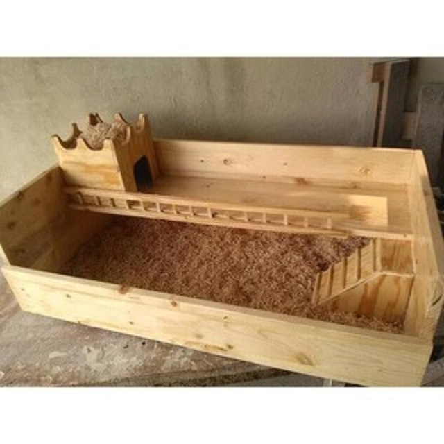 Kandang Marmut Tingkat Kayu Jati Belanda