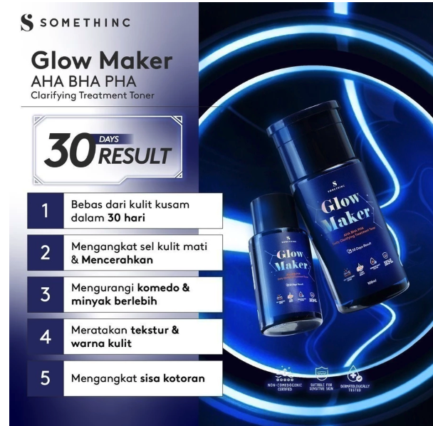 Royal Pesona Indonesia  SOMETHINC Glow Maker AHA BHA PHA Clarifying Treatment Toner 