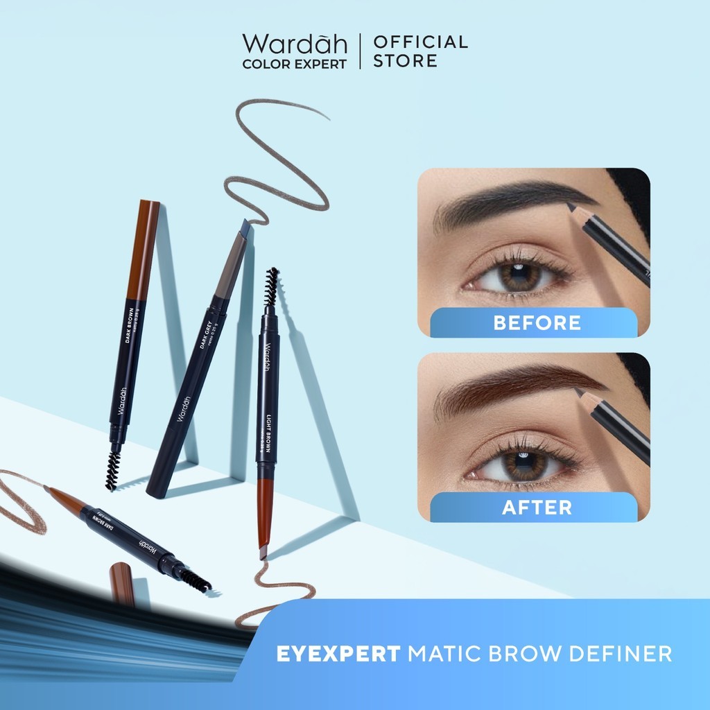 Paragon Technology and Innovation Wardah EyeXpert Matic Brow Definer Dark Grey