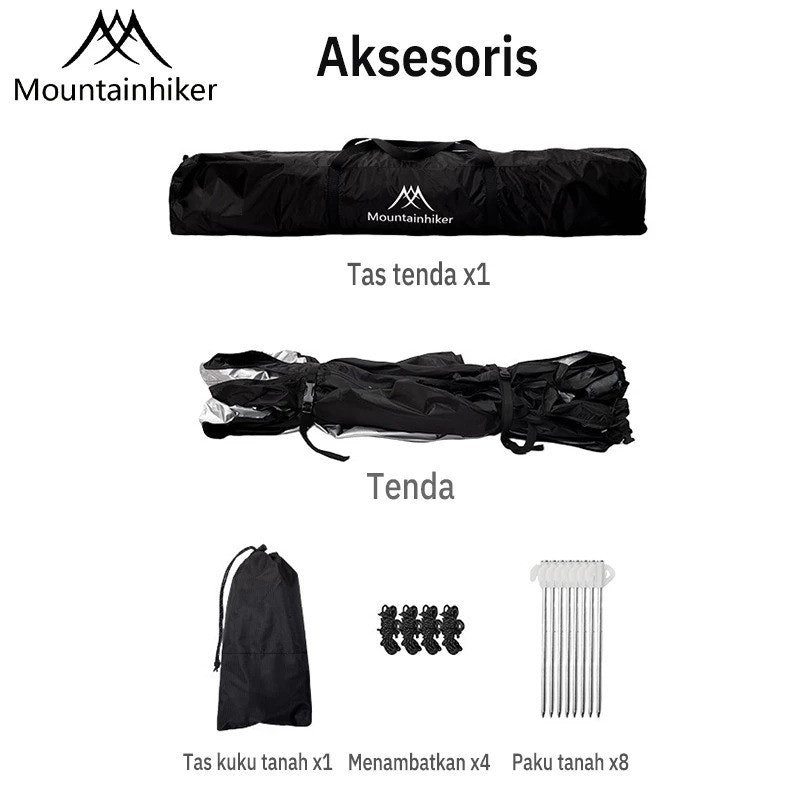 Mountainhiker Tenda Camping Otomatis 6-7 Orang 5