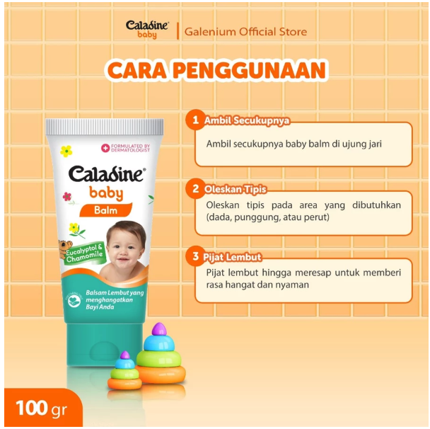 Caladine Baby Balm Eucalyptol & Chamomile 4
