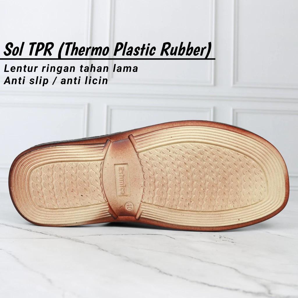  Estunice Sandal Kulit Pria ES 04