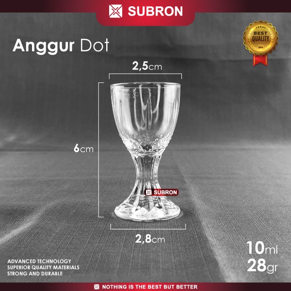 Subron Gelas Sloki Kaca Kecil 2