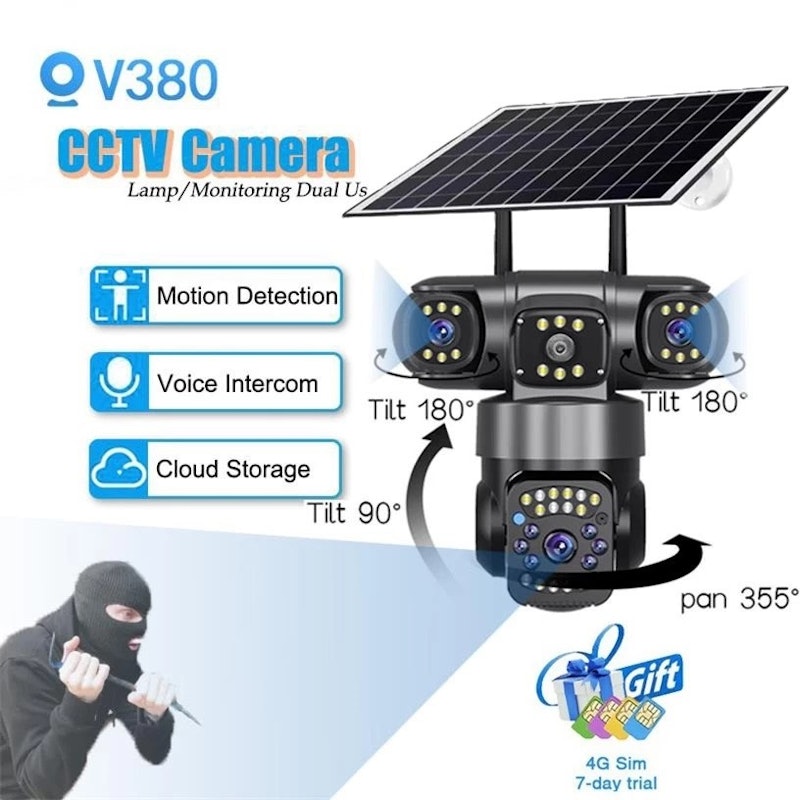 V380 Solar PTZ Camera 5