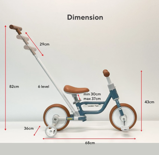 Jefferys Indonesia London Taxi 5 in 1 Kids Bike