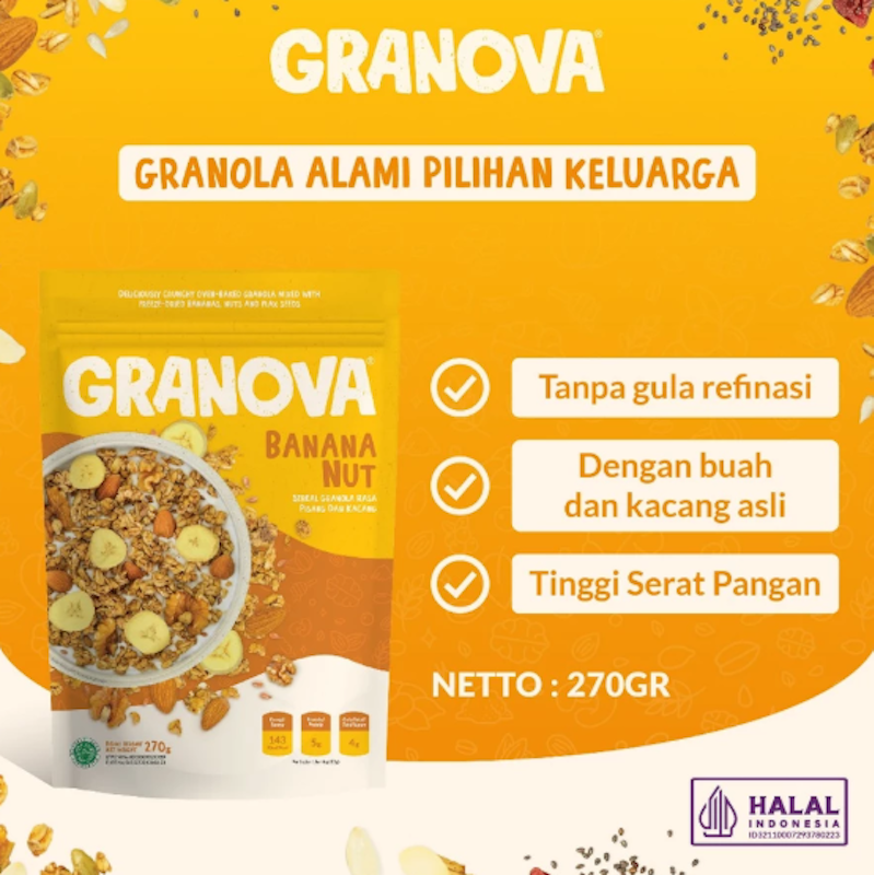 Granova Granola Banana Nut 270 g 2