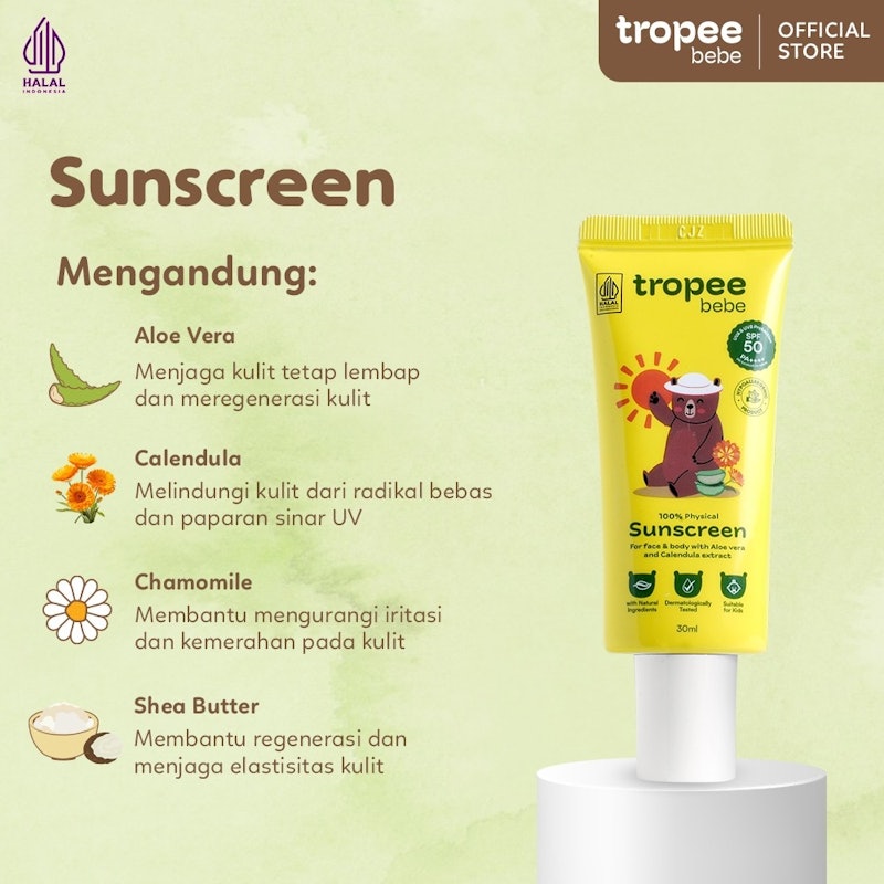 Tropee Bebe 100% Physical Sunscreen 2