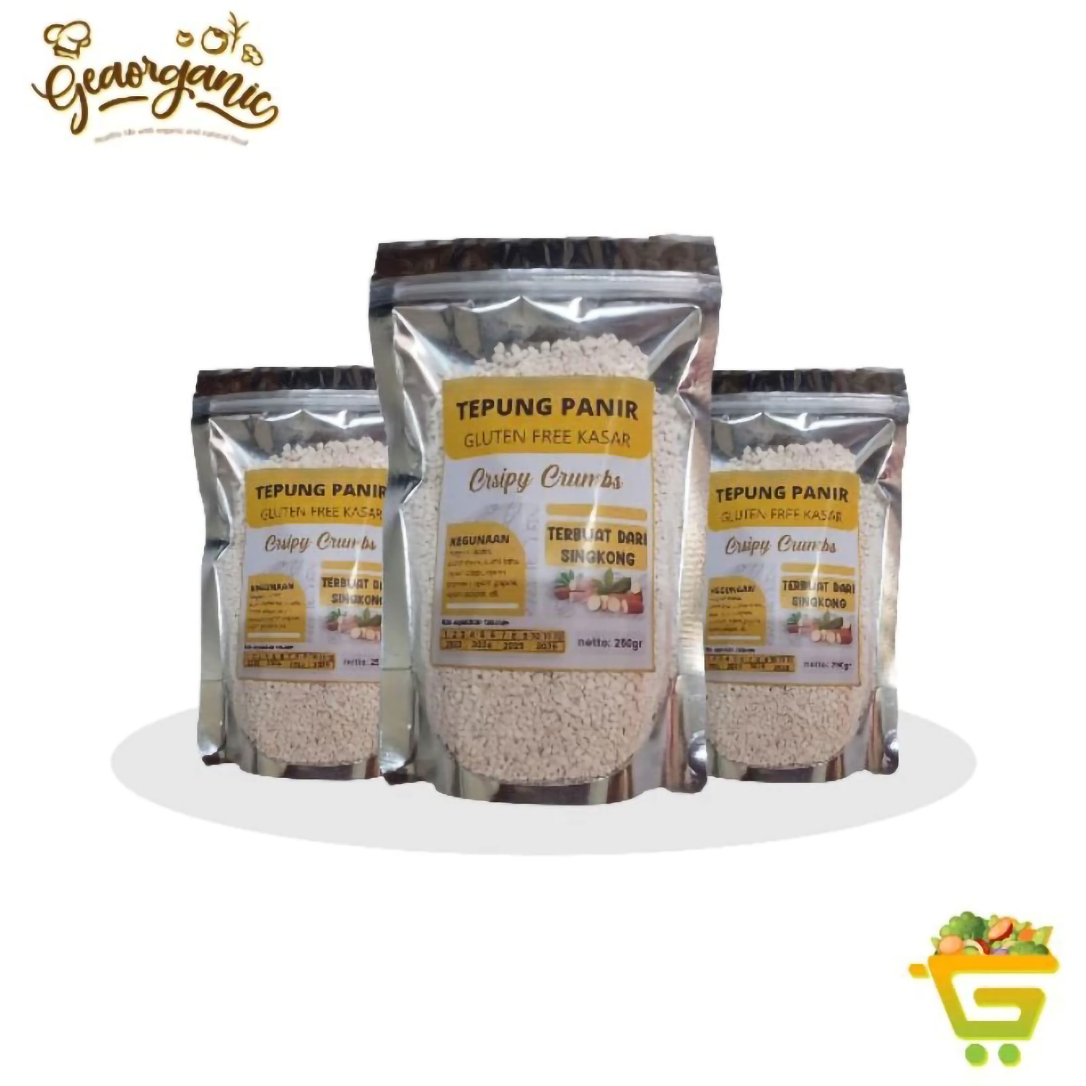 Gea Organik Indonesia Geaorganic Tepung Panir Gluten Free Kasar