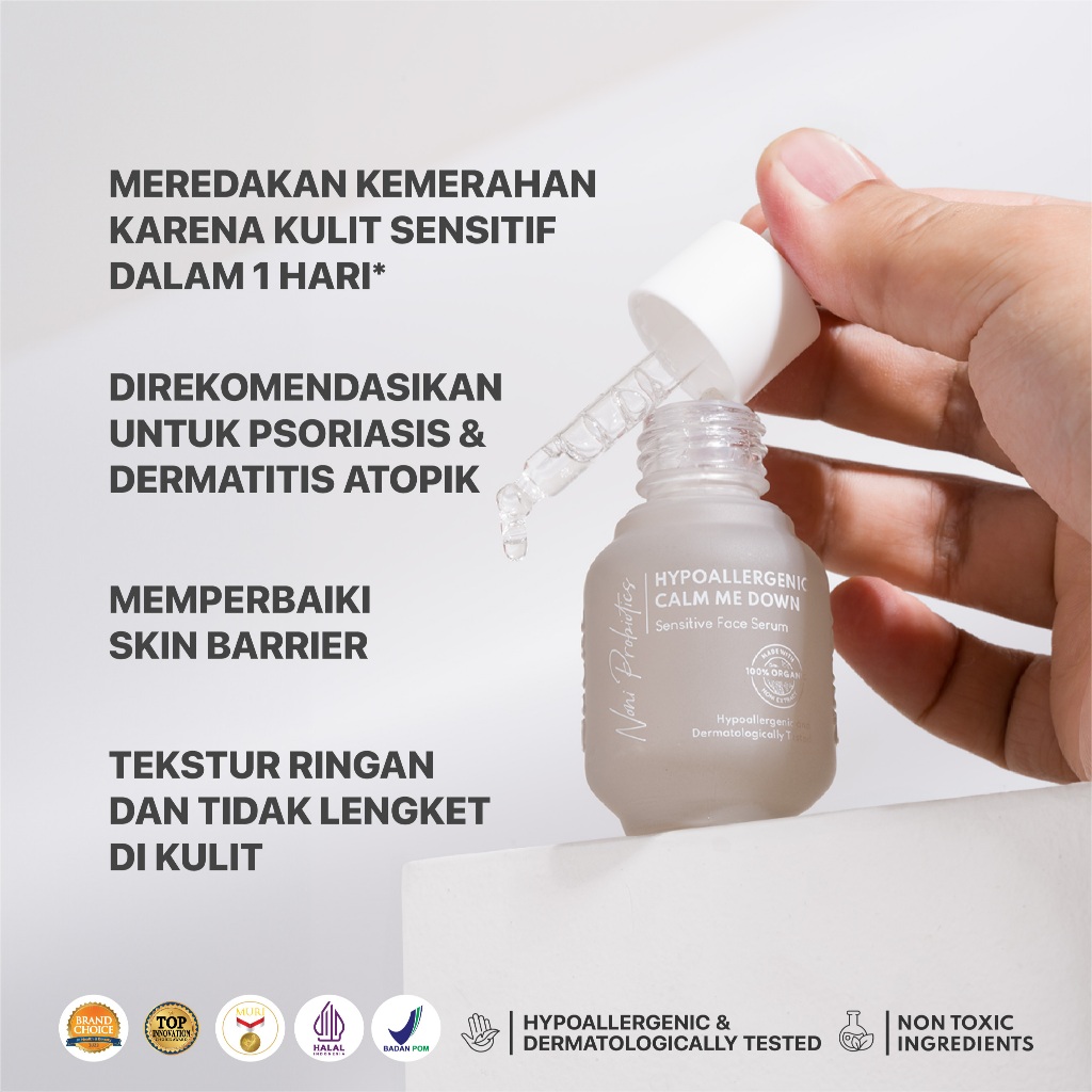 Penta Natural Kosmetindo N'PURE Noni Probiotics Hypoallergenic Calm Me Down Sensitive Face Serum