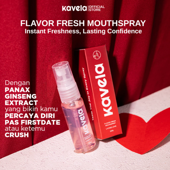 Natuglow Multi Kreasindo Kavela Flavor Fresh Mouthspray Lychee Love