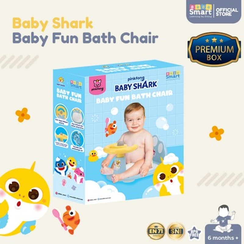 BéBé Smart Baby Shark Fun Bath Chair 5