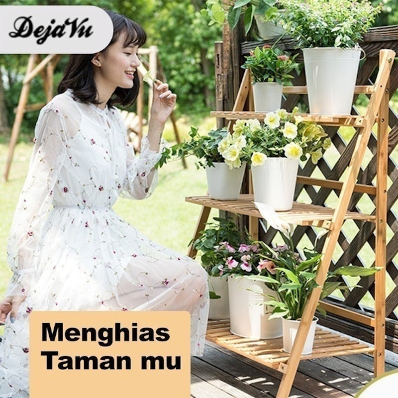 Rak Bunga Kayu Susun 5