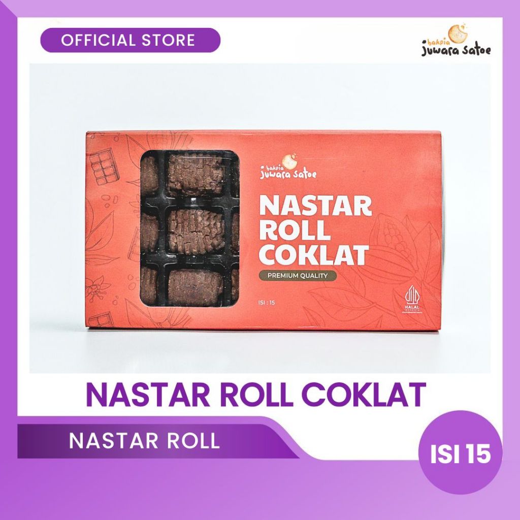 Pia Juwara Satoe  Bakpia Juwara Satoe Nastar Roll Coklat