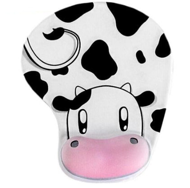 Mouse Pad Silikon Dengan Bantalan Pergelangan Tangan Motif Kartun