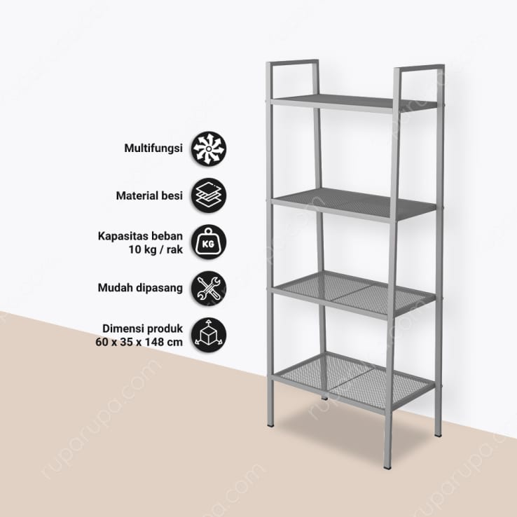 Informa Libie Rak Besi 4 Tingkat