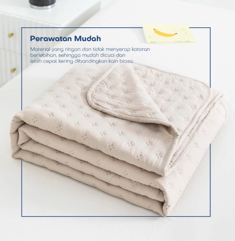 Unitwo Bed Cover Korean Series Motif Polos 5