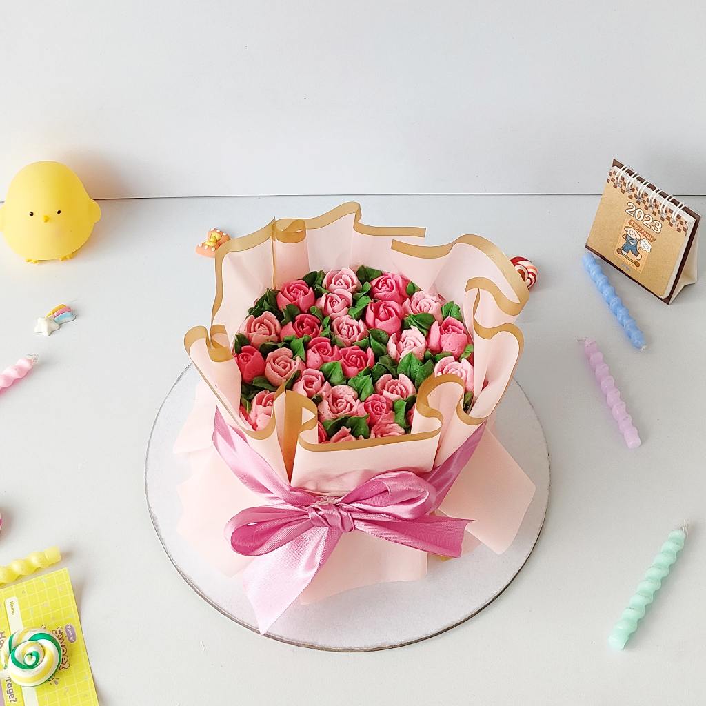  Sweetooth Ice Cream Cake Flower Bouquet Series 15x15 cm