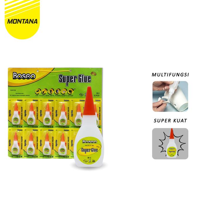 Rekatindo Sukses Abadi Bosco Cyanoacrylate Adhesive GLB-01-BL