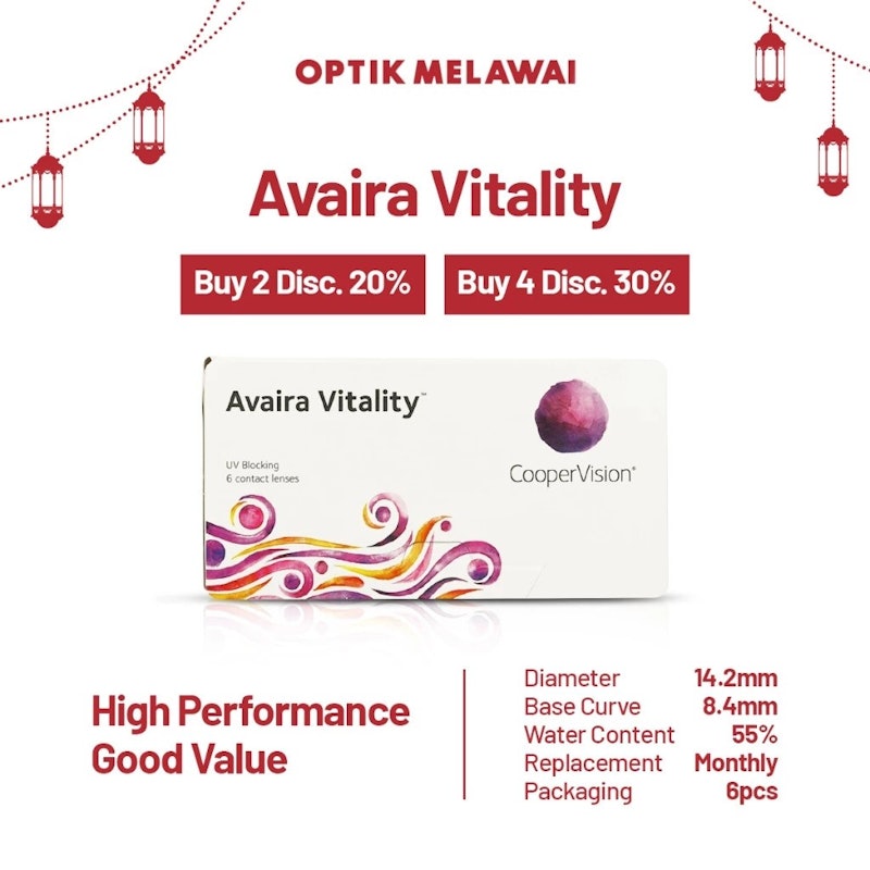 Avaira Vitality™ UV Blocking Contact Lenses 4