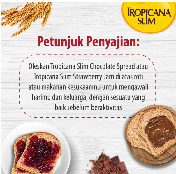 Nutrifood Indonesia Tropicana Slim Strawberry Jam with Chia Seed