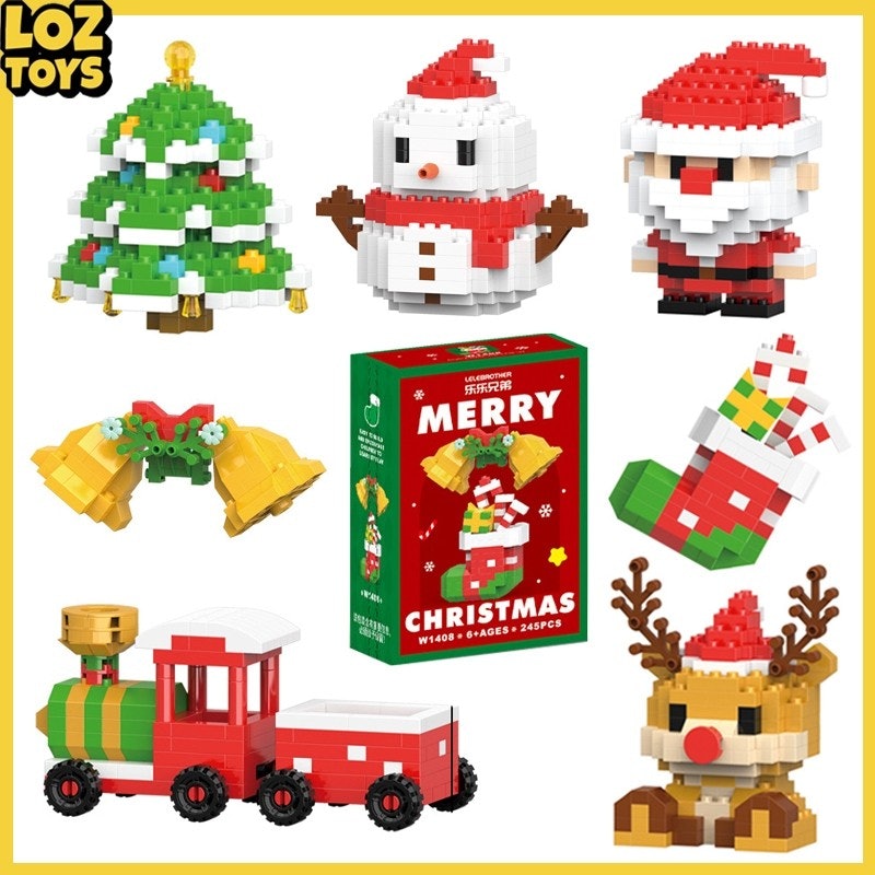 LOZTOYS 6 pcs Set Mini Bricks Christmas Toys 2