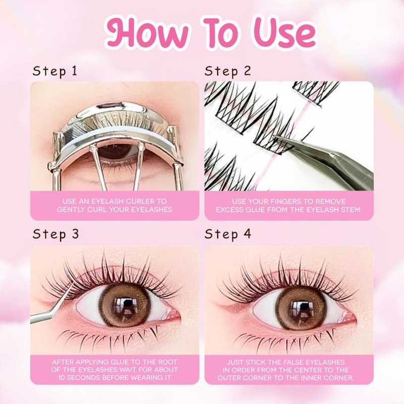 LANIAKEA False Cluster Eyelashes Mini 5
