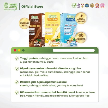 Ibu Anak Sukses Mom Uung Mylkflow Creme French Vanilla