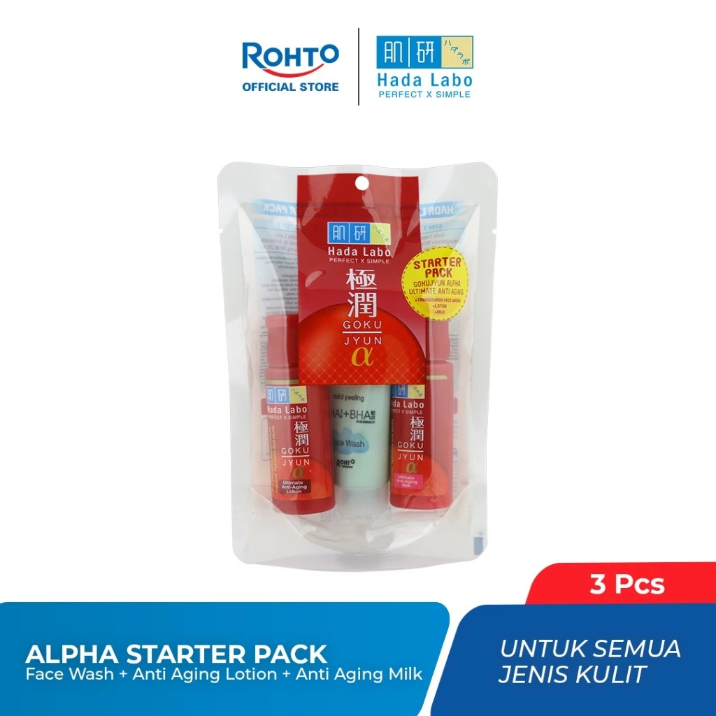 Hada Labo Starter Pack Gokujyun Alpha Series