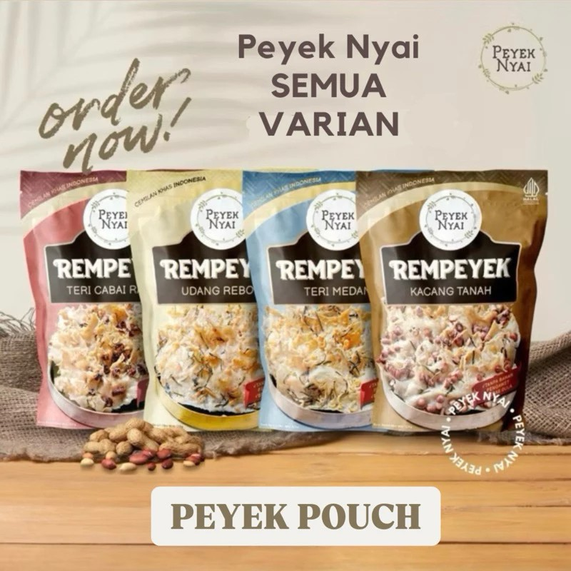 Nyai Food Indonesia Peyek Nyai Rempeyek Pouch