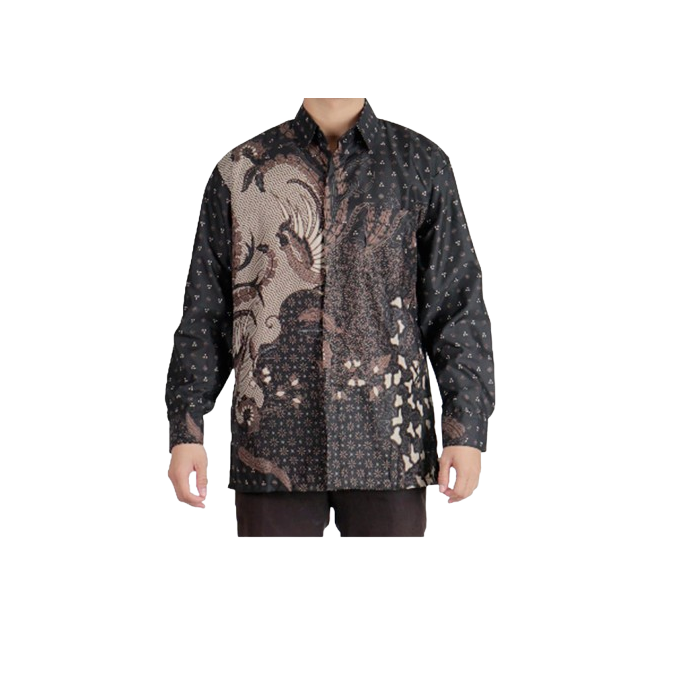 Trusmi Group Batik Trusmi Kemeja Lengan Panjang Batik Pria Motif Kombinasi