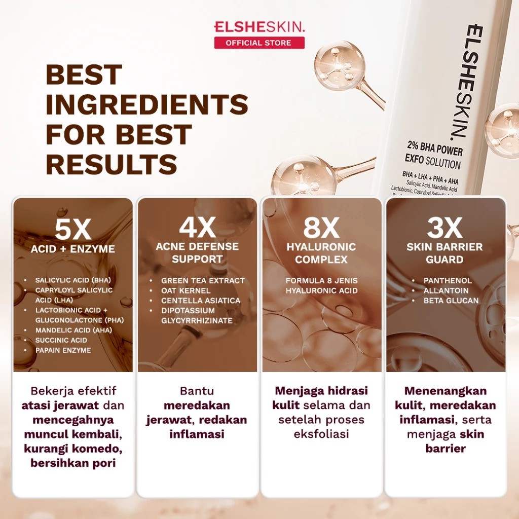 Elshe Estetika Nusantara Elsheskin 2% BHA Power Exfo Solution