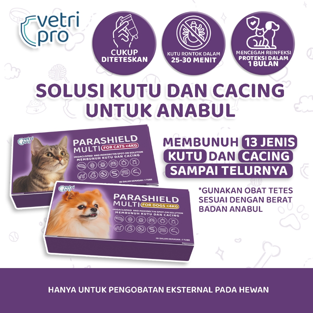 Vetripro Parashield Multi for Cat <4 kg