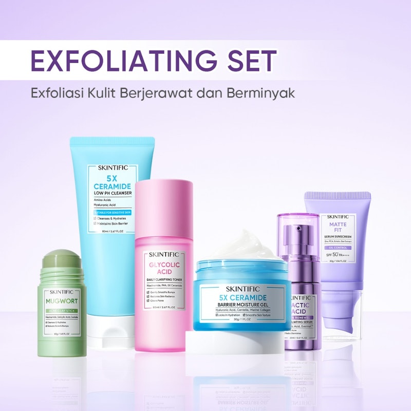 SKINTIFIC 6PCS Exfoliating Set