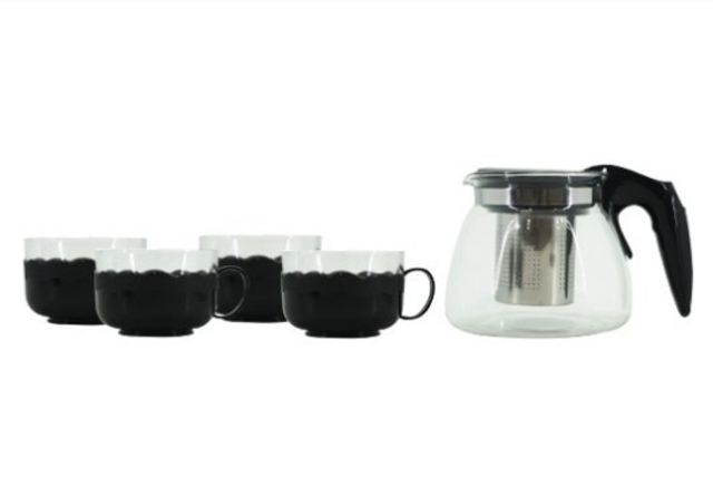 USS Teapot with Black Cups 5 pcs ｜ 8991676010283